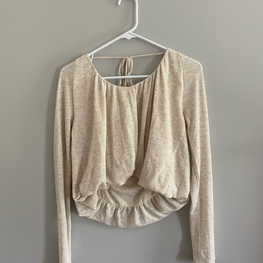 Free people open back crop